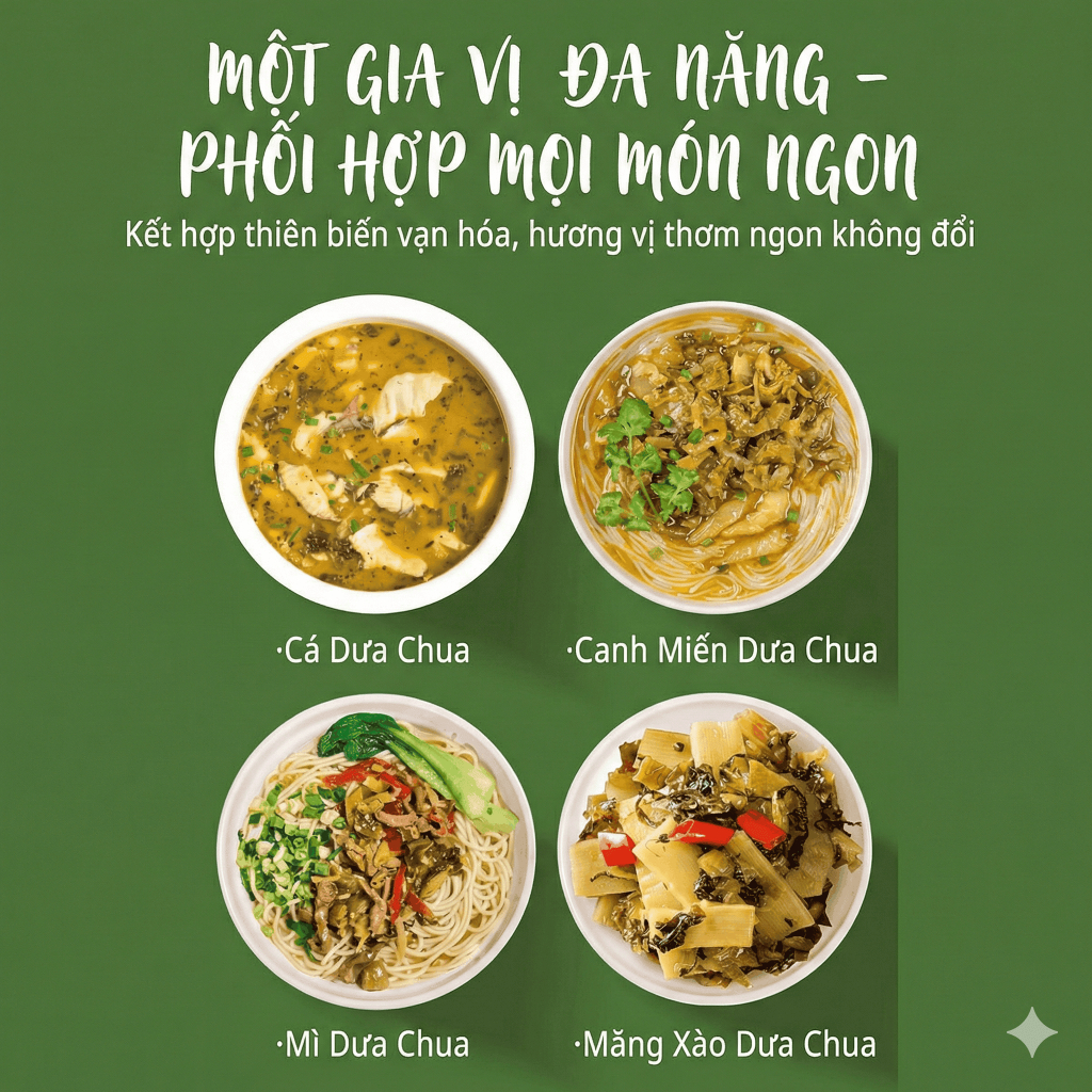 Dưa Cải Chua Kiều Đầu Qiao Tou 400g - Giòn Sần Sật Chuyên Nấu Canh Cá, Lẩu Cá Dưa Chua Tứ Xuyên Giòn Ngon Luka Food