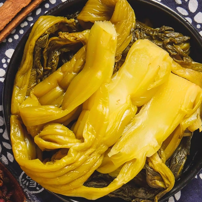 Dưa Cải Chua Kiều Đầu Qiao Tou 400g - Giòn Sần Sật Chuyên Nấu Canh Cá, Lẩu Cá Dưa Chua Tứ Xuyên Giòn Ngon Luka Food