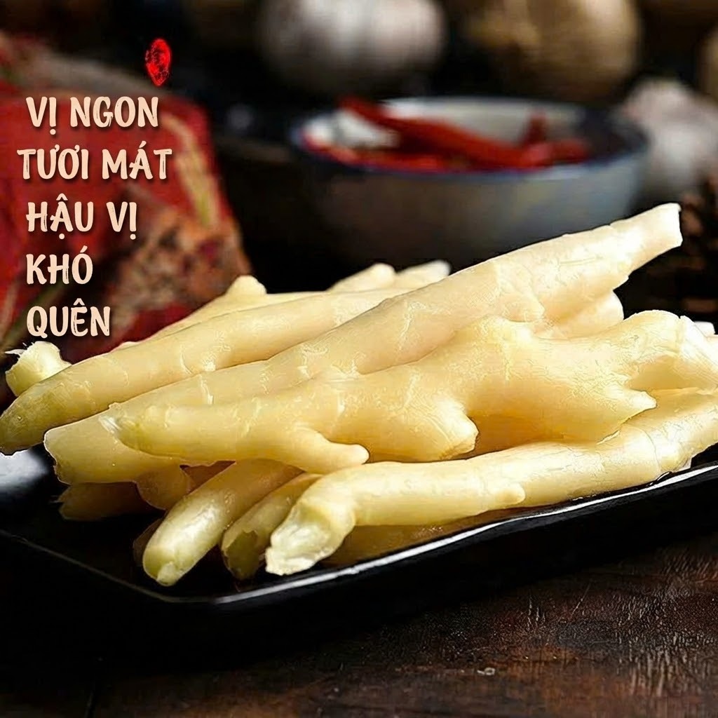 Gừng Bao Tử Muối Chua Ngọt Xiangyu 800g - Gừng Non Ngâm Giòn Sần Sật Chuẩn Vị Tứ Xuyên Đồ Ăn Kèm Chống Ngán Luka Food