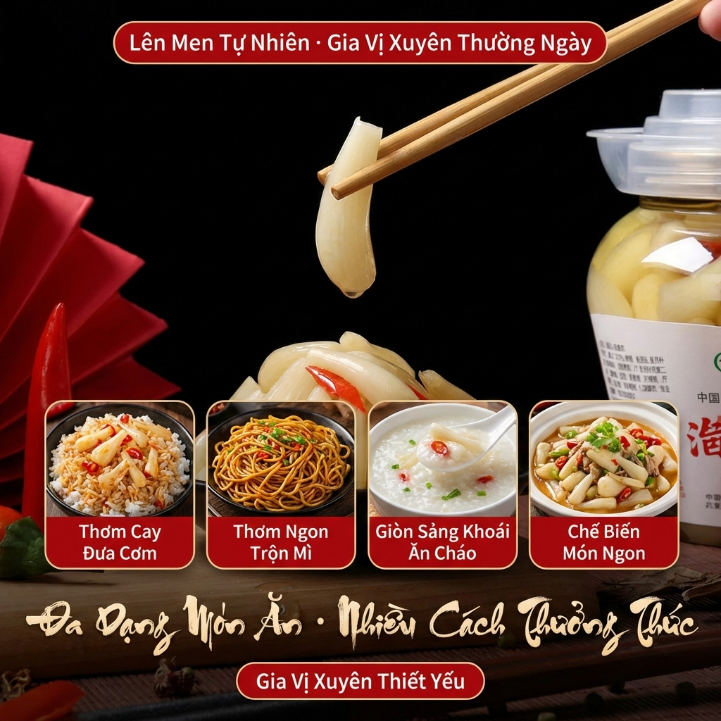Củ Kiệu Muối Chua Ngọt Giòn Cay 800g Xiangyu Loại 1 Trắng Tròn Giòn Tan, Đồ Ăn Kèm Chống Ngán Chuẩn Vị Nội Địa Luka Food