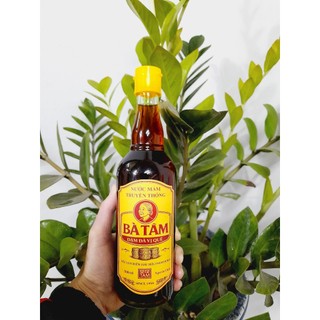 Nước mắm cá cơm Bà Tâm 40 độ đạm chai sành 500ml ủ chượp 24-36 th,  không chất bảo quản, Nước mắm truyền thống Nam Định