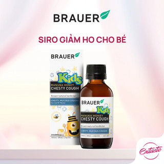 Brauer Chesty Cough Giảm Ho Có Đàm Dạng Lỏng Hộp 100ML Cho Bé Trên 2 Tuổi Maxwell