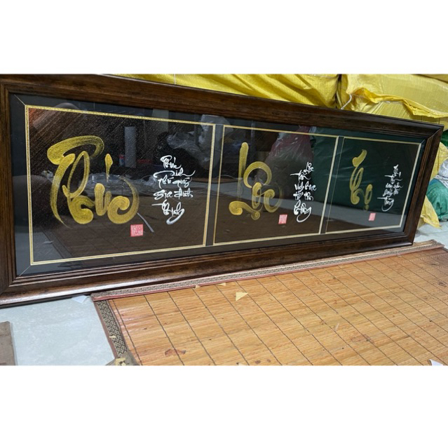 Thư pháp chữ Phúc Lộc Thọ, quà tặng treo tân gia, ngày tết ,tranh treo tường, Viết tay thủ công