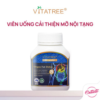 Viên uống thải độc mỡ nội tạng Vitatree Organ Fat Detox hỗ trợ chuyển hoá chất béo hộp 60 viên
