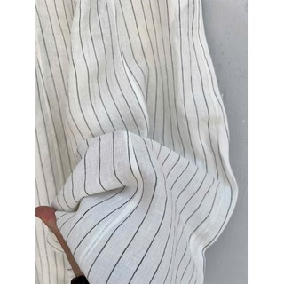 Quần 8 mảnh ống rộng 46cm Linen tưng washed. Lưng bán thun. JUNE LINEN #QD12