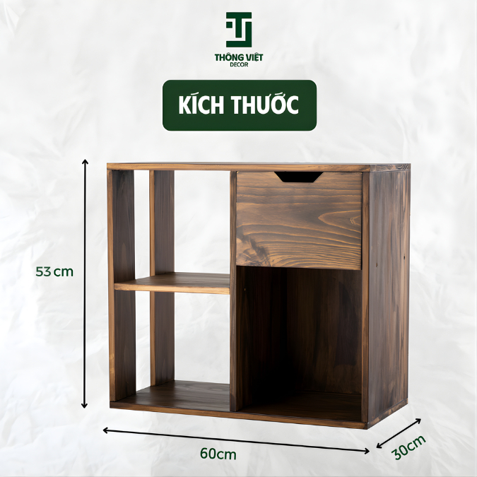 [TV-D002]Kệ Gỗ Trang Trí Đa Năng Phong Cách Nhật Bản, Giá Để Sách Tủ Đầu Giường Mini Decor Phòng Ngủ