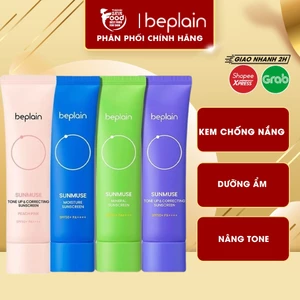 Kem Chống Nắng Thuần Chay Nâng Tone, Kiềm Dầu, Dưỡng Ẩm Beplain Sunmuse Sunscreen SPF50+/PA+++ 50ml ThegioiSKinfood