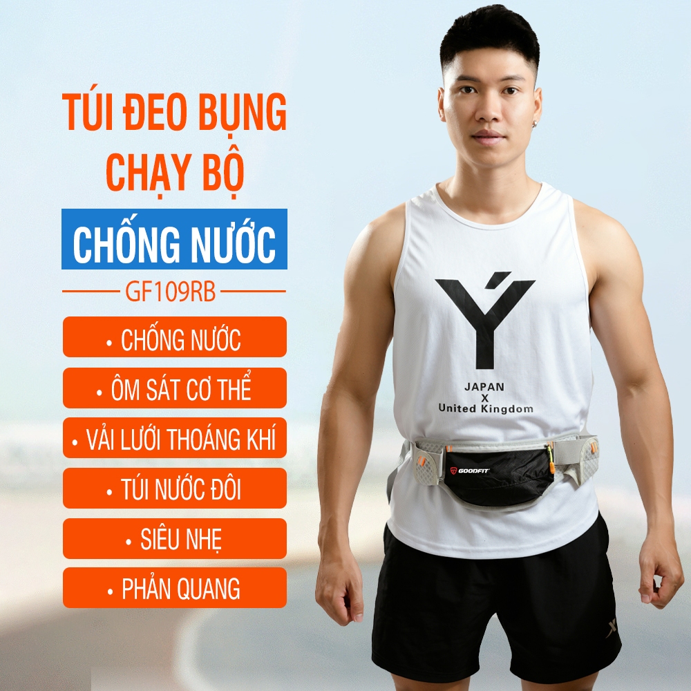 Túi chạy bộ đựng điện thoại, chống nước chính hãng GoodFit GF109RB (không bao gồm bình nước)
