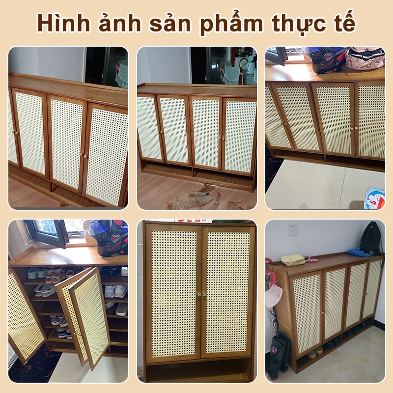 Tủ Giày Gỗ Tiết Kiệm Diện Tích Chống Ẩm Mốc Đựng 42 Đôi Giày Gọn Gàng Bền Đẹp Bảo Hành 10 Năm