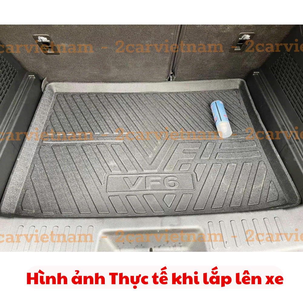 LÓT CỐP xe Vinfast VF6 nhựa dẻo siêu đẹp, siêu bền, chống thấm nước, không mùi, vừa khít xe