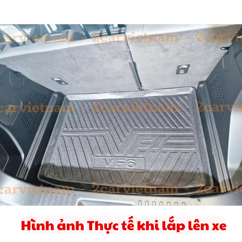 LÓT CỐP xe Vinfast VF6 nhựa dẻo siêu đẹp, siêu bền, chống thấm nước, không mùi, vừa khít xe
