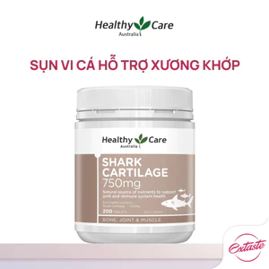 Sụn vi cá hỗ trợ xương khớp Healthy Care Shark Cartilage 750mg 200 viên