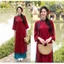 Áo Dài Cách Tân Dáng Suông Tay Lỡ Lụa Gấm Hoa Chìm Cao Cấp hanh Lịch, Mặc Lễ Tết, Đi Chùa, Chụp Ảnh T1502G