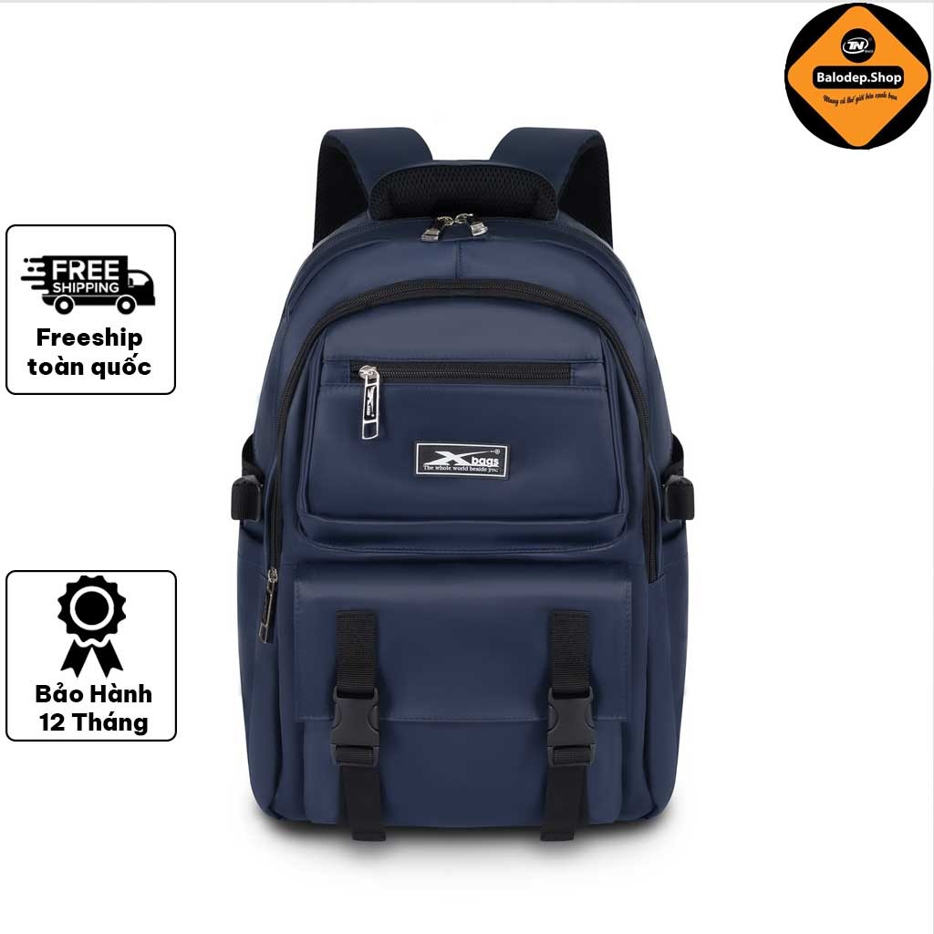 Balo Trung Học Thời Trang Cao Cấp Xbags Dark Blue XB3202 – Phong Cách Cá Tính – Sang Trọng