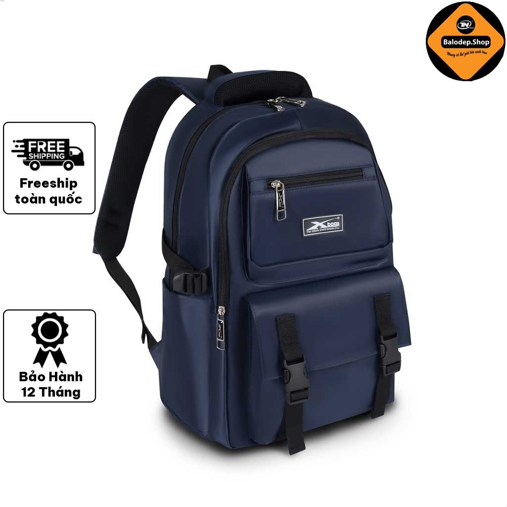 Balo Trung Học Thời Trang Cao Cấp Xbags Dark Blue XB3202 – Phong Cách Cá Tính – Sang Trọng