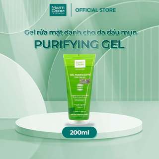 Gel rửa mặt cho da dầu mụn martiderm acniover purifying gel (200ml)
