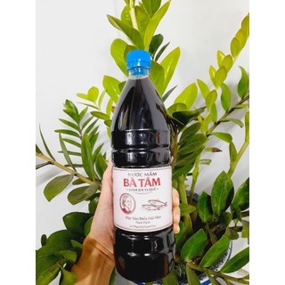 COMBO 2 CHAI Nước mắm cá cơm nguyên chất BÀ TÂM chai nhua 1 lít ủ 18-24th, Nước mắm truyền thống Nam Định,nước chấm ngon