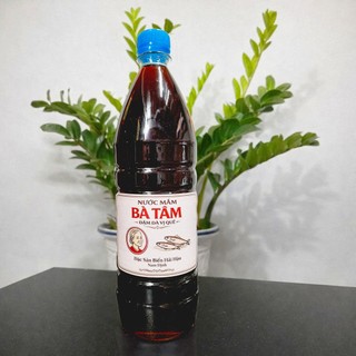 COMBO 2 CHAI Nước mắm cá cơm nguyên chất BÀ TÂM chai nhua 1 lít ủ 18-24th, Nước mắm truyền thống Nam Định,nước chấm ngon