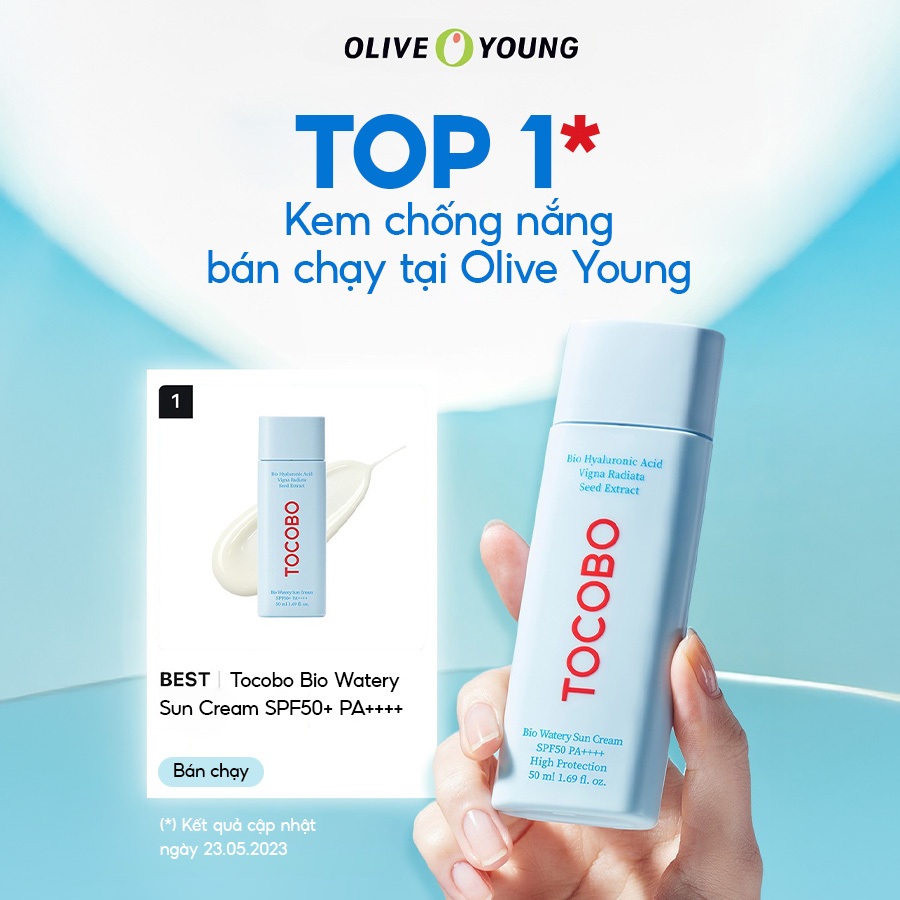 Kem chống nắng dưỡng ẩm Tocobo Bio Watery Sun Cream 50ml SPF50 PA++++
