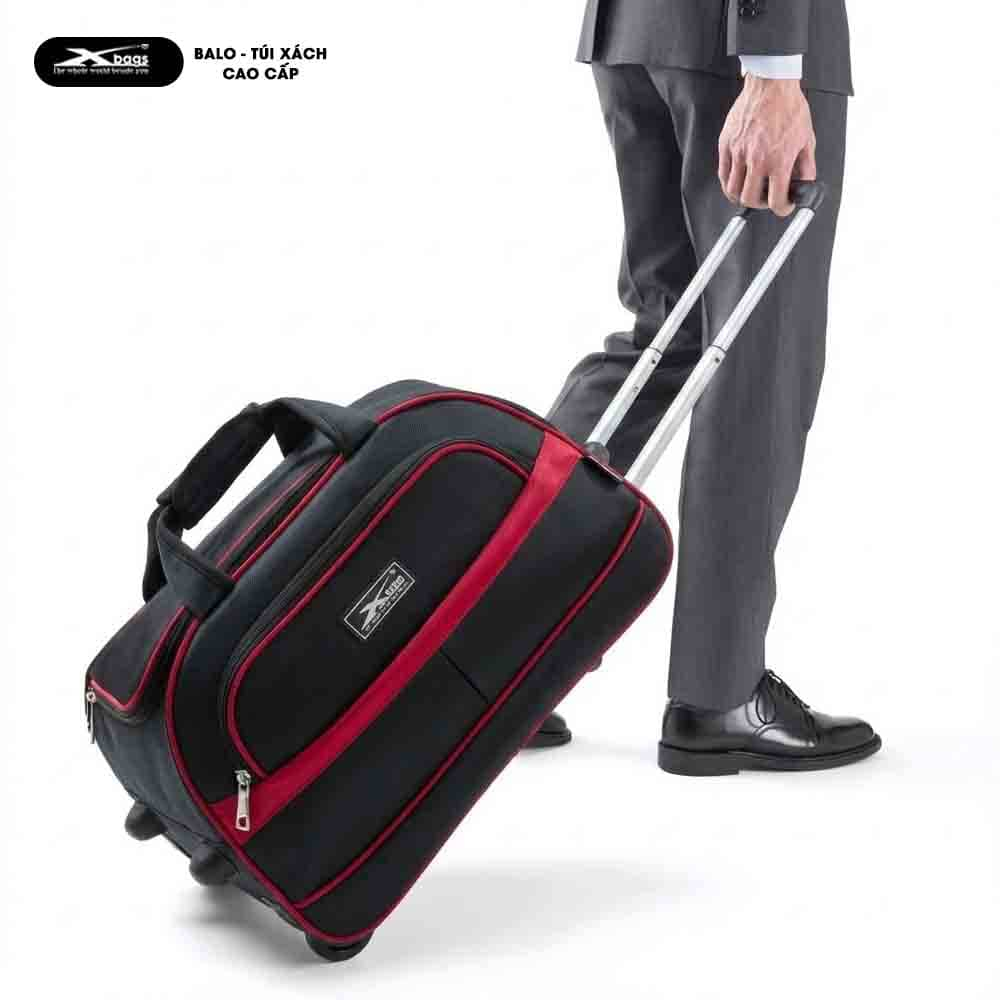 Túi Du Lịch Cần Kéo Xbags Classic Xb6102 Màu Đen Sang Trọng, Có Bánh Xe 360 Độ Dễ Di Chuyển!