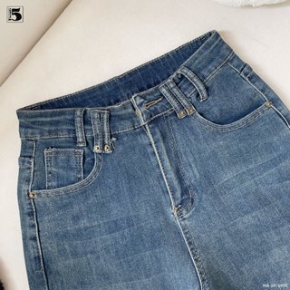 Quần Jean Nữ Twentyfive Ống Suông Rộng Hiện Đại, Cạp Cao Tôn Dáng 6950
