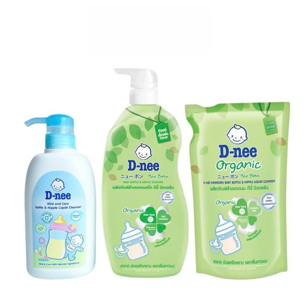 Nước rửa bình sữa Dnee Organic (dạng túi 550ml/ chai 600ml) | Shopee ...