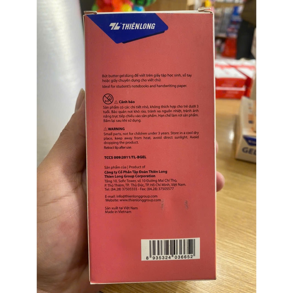 Bút Bấm GeLB Thiên Long 033, ngòi 0.5mm