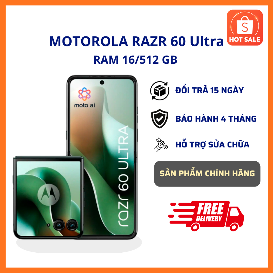 [MỚI] - Điện Thoại Motorola Razr 60 Ultra, RAM 16/512 GB, Snapdragon 8 ...