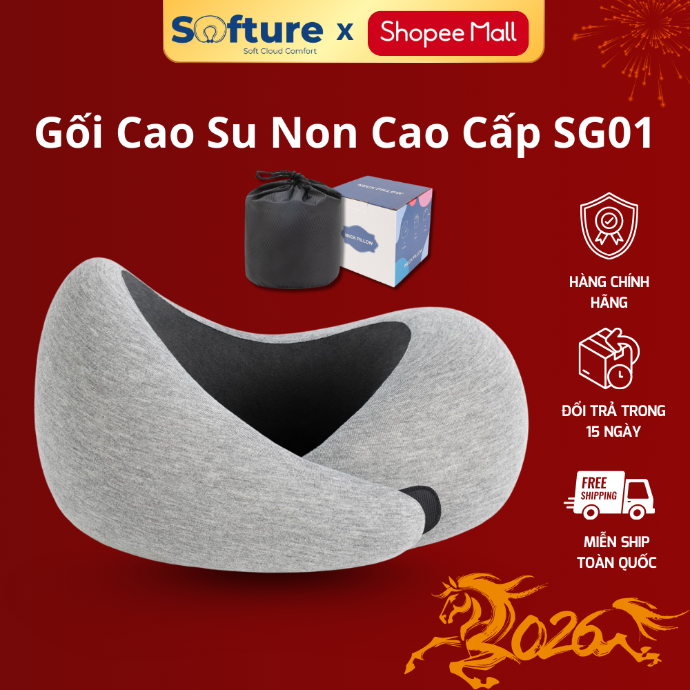 Gối Cổ Cao Su Non - Hình ảnh thực tế