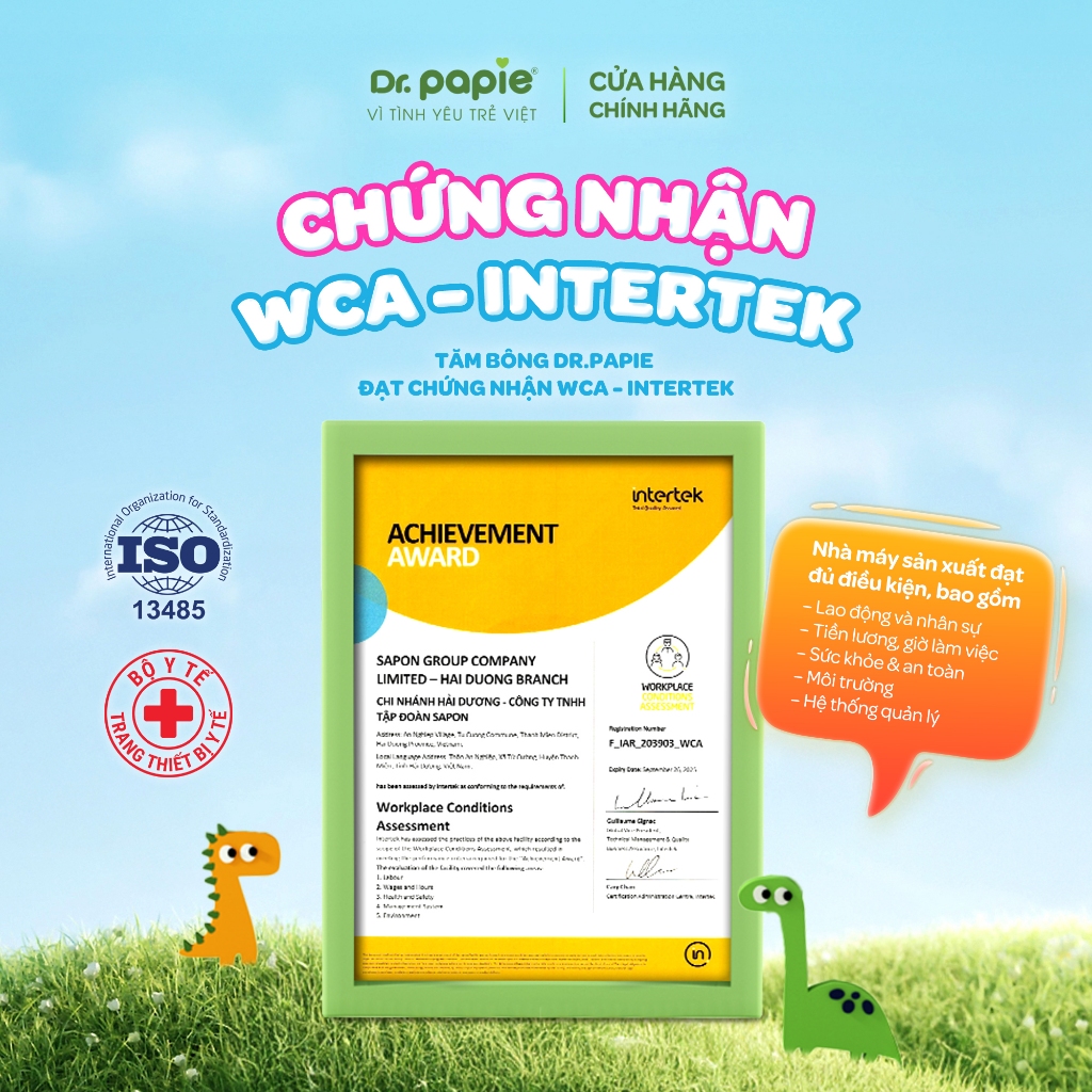 [QUÀ TẶNG KHÔNG BÁN] Tăm bông thân giấy Dr.Papie