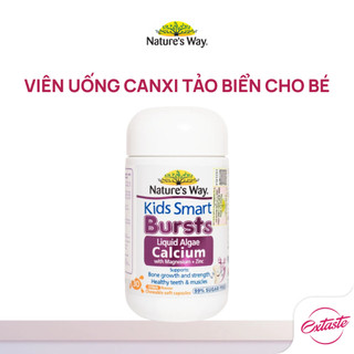 Viên uống canxi tảo biển đỏ cho bé Nature's Way Kids Smart Bursts Liquid Algae Calcium hộp 30 viên