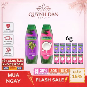 Dầu gội Palmolive kèm dầu xả 2in1 chai 180ml, gói 6g, dây 10 gói