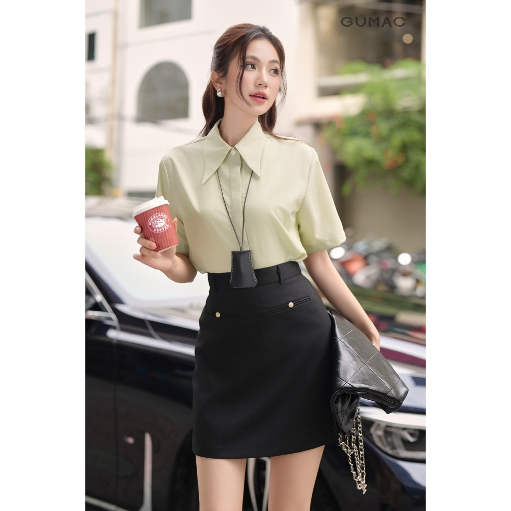 Quần váy nữ GUMAC kiểu lệch lai  VF01047
