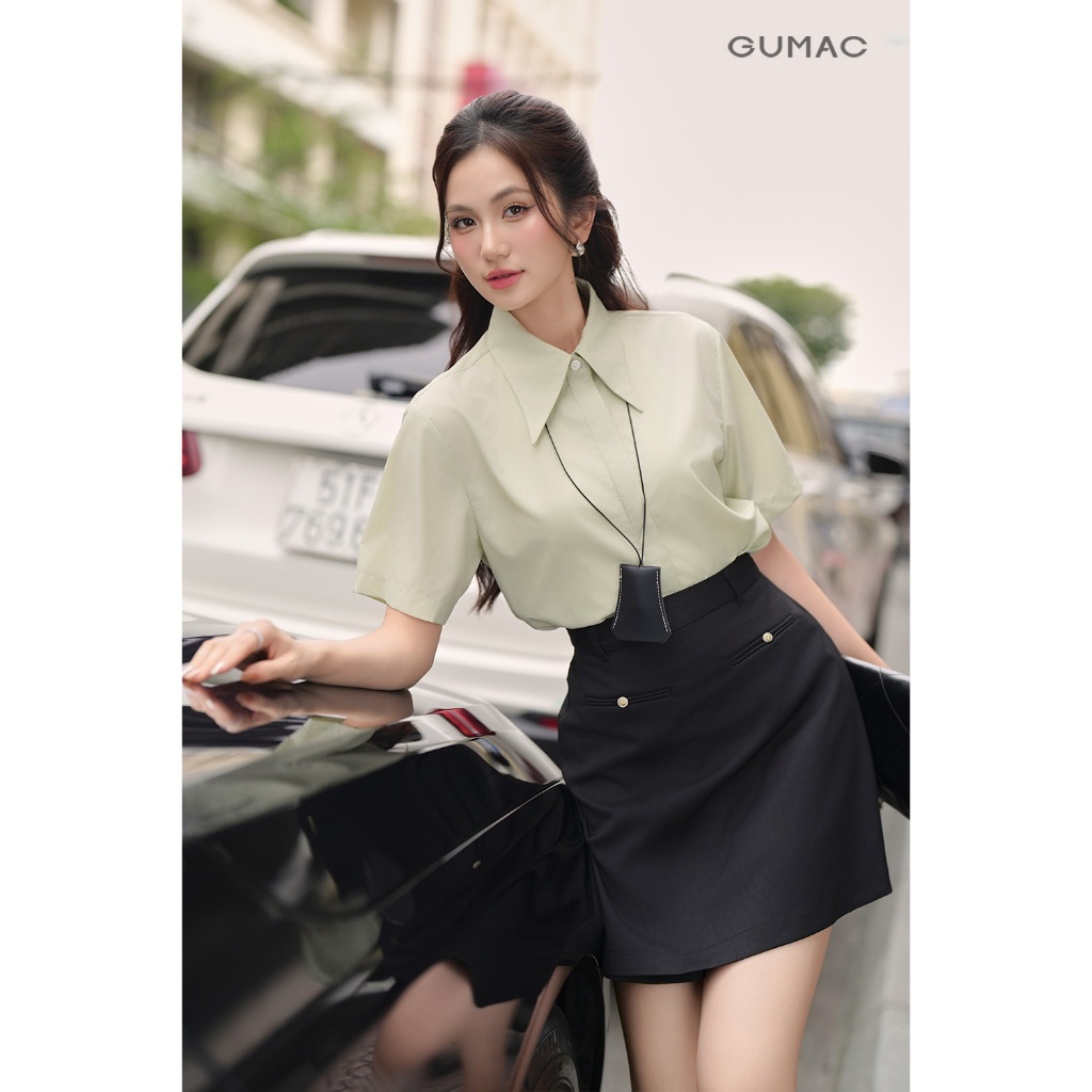 Quần váy nữ GUMAC kiểu lệch lai  VF01047