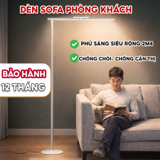 Đèn cây sofa phòng khách, đèn phòng đứng Mopi Light bóng LED điều chỉnh đa chiều, bảo vệ mắt, ánh sáng không nhấp nháy