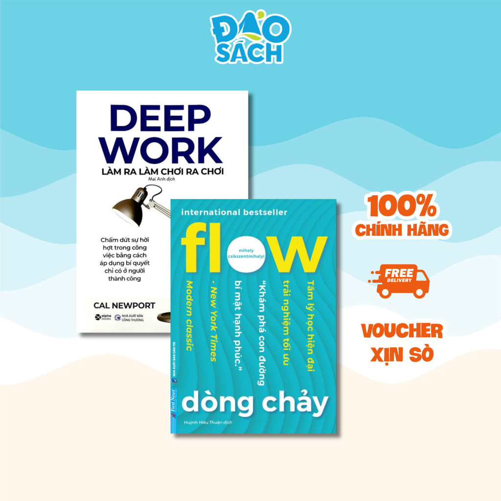 Combo Sách Flow Dòng Chảy và Deep Work | Shopee Việt Nam