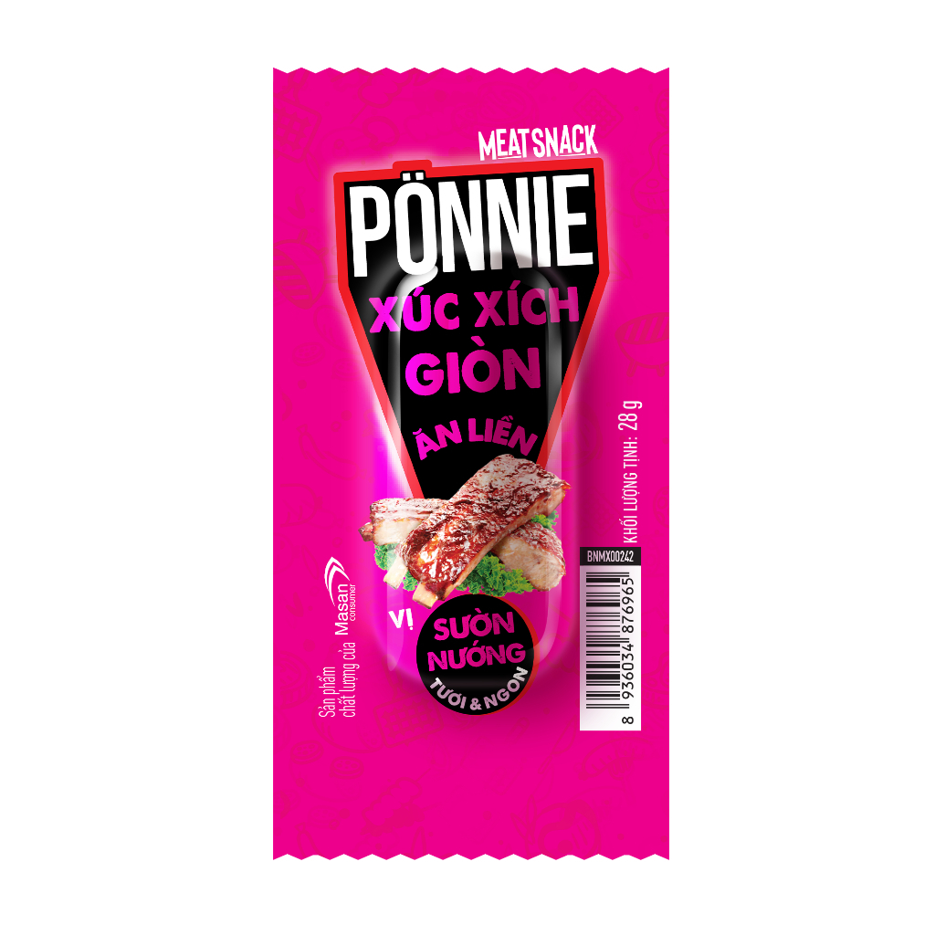 [Chọn vị] Pönnie Hotdog Giòn Ăn Liền Hộp x 20 Cây x 28G