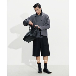 HYPNOTISM | BERMUDA FLAP SHORTS - Quần short kaki dày dặn, đứng form, unisex