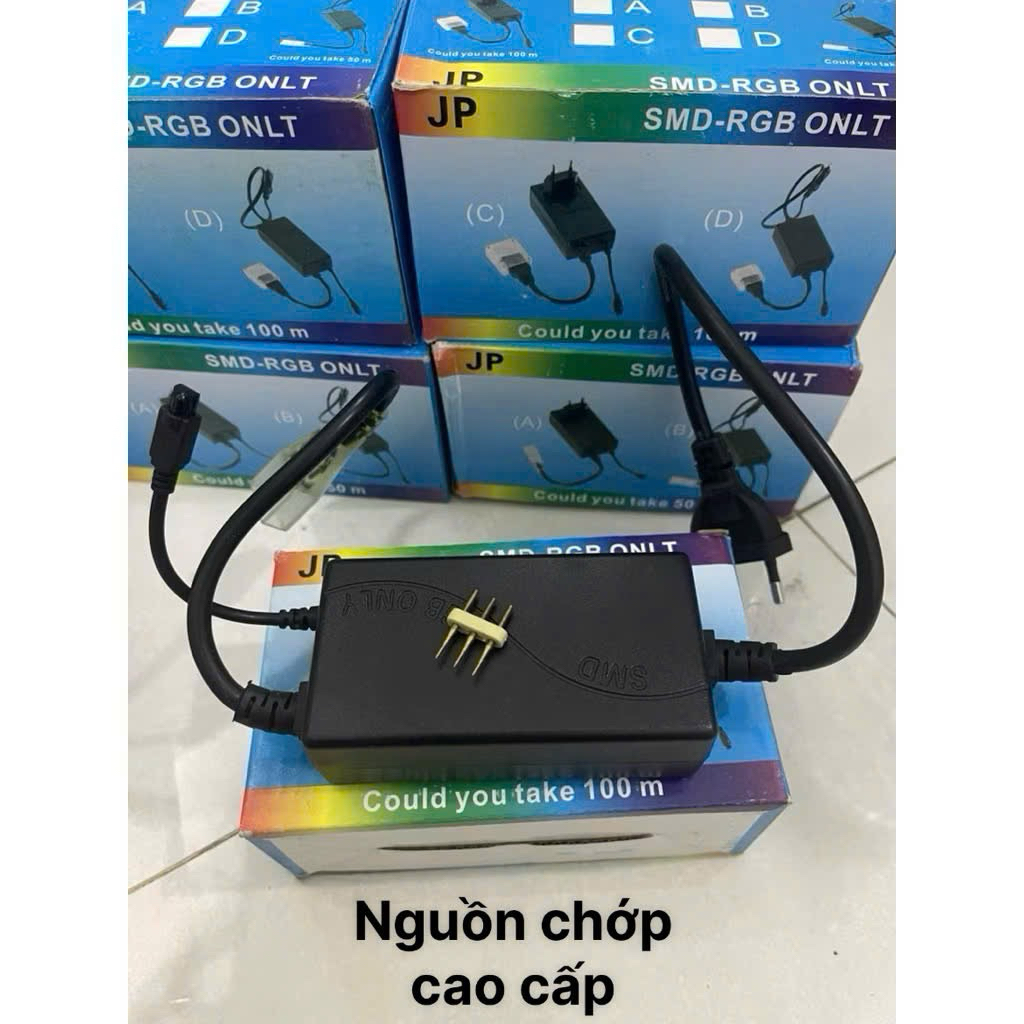 Nguồn dây led 3 màu, chấn lưu dây led 5730 3 chân kim đầu nối 220v