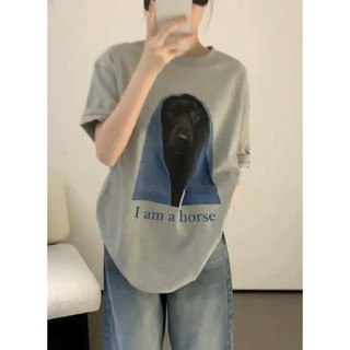 Áo thun Stee Cổ tròn I AM A HORSE Localbrand ICVCVNI Unisex
