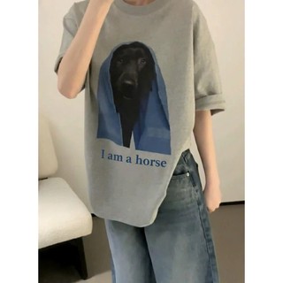 Áo thun Stee Cổ tròn I AM A HORSE Localbrand ICVCVNI Unisex