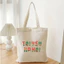 Túi tote Tôi Yêu Hà Nội có khóa kéo - túi vải canvas làm quà tặng đặc trưng Hà Nội dùng đeo vai đi chơi du lịch tota06d