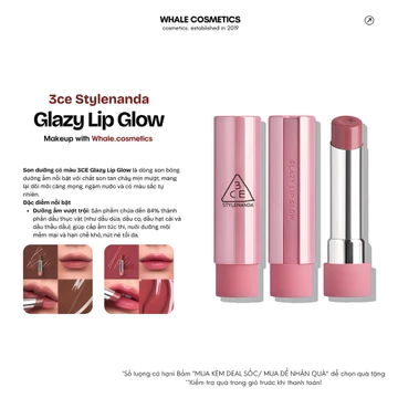 Son Dưỡng Dạng Thỏi Có Màu 3ce Glazy Lip Glow (3.2g)