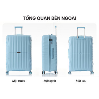 [COMBO SIÊU HỜI] Combo 2 Vali Kéo MIAvn Du Lịch Larita JUDEN - Size 20/24/28, Nhựa PP Hạn Chế Bể Vỡ, Bảo Hành Trọn Đời