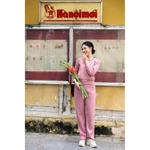 Bộ thể thao nữ poly cotton 2da áo dài quần dài SUNFLY SS5819 — ảnh 4