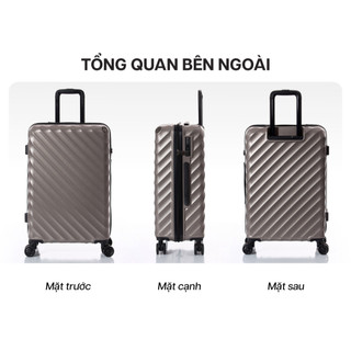 [COMBO ĐỘC QUYỀN] Combo 2 Vali Kéo MIA Larita WENY - Size 20/24/28, Nhựa PC/ABS Cứng Cáp Bền Bỉ, Bảo Hành Trọn Đời