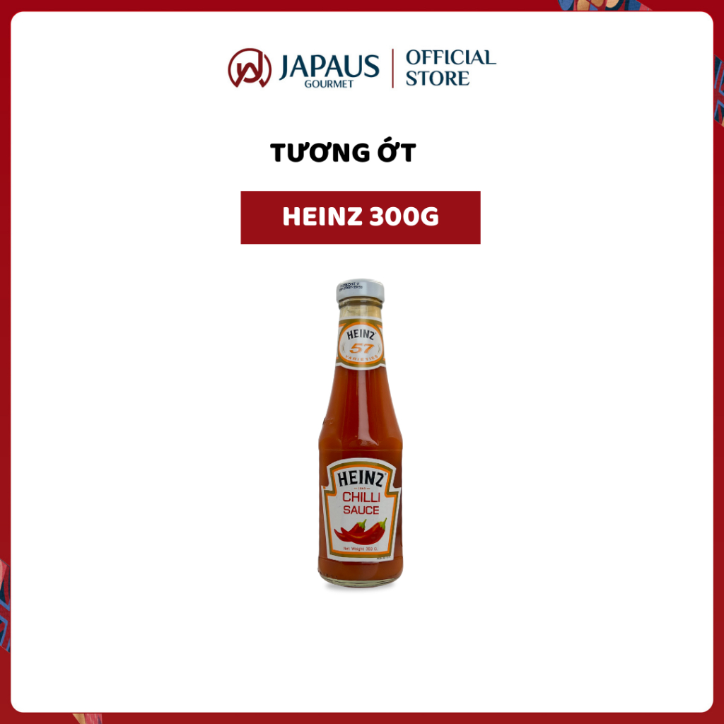 Tương Ớt Cay Nhẹ Truyền Thống HEINZ 300g Không Chất Bảo Quản JAPAUS GOURMET