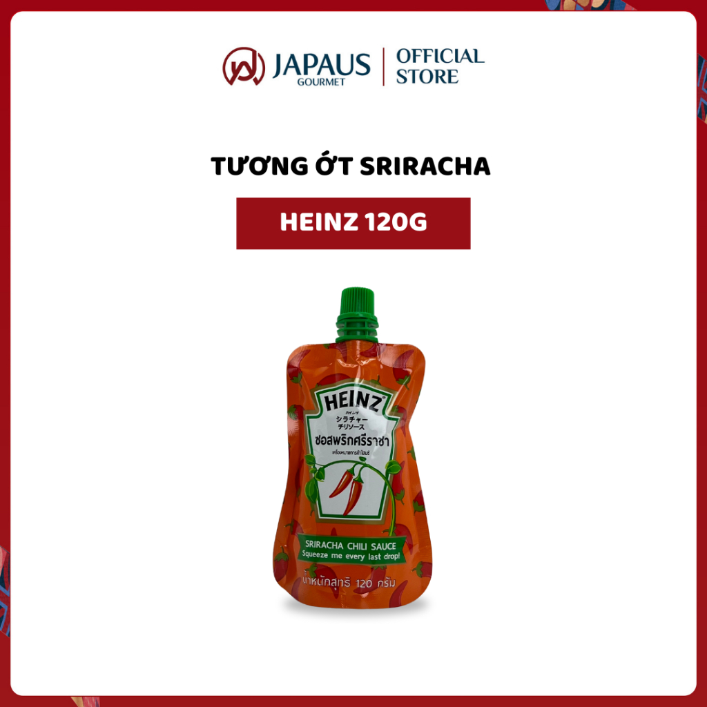 Tương Ớt Sriracha Heinz - Heinz Sriracha Chilli Sauce 120g JAPAUS GOURMET