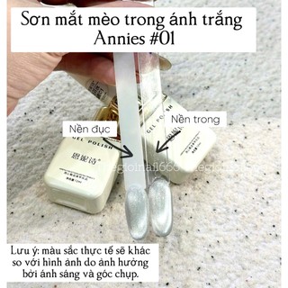Sơn Mắt Mèo Trong | Ánh Nước Không Nền Annies Chính Hãng | Hiệu Ứng Nude Glass Beads Sang Chảnh | TheGioiNail666