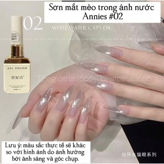 Sơn Mắt Mèo Trong | Ánh Nước Không Nền Annies Chính Hãng | Hiệu Ứng Nude Glass Beads Sang Chảnh | TheGioiNail666